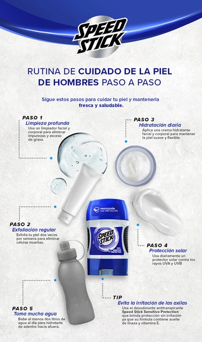 Desodorante speed stick en barra y envases 
