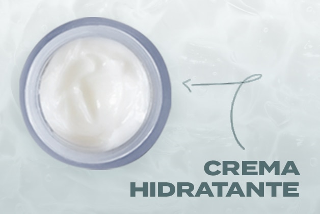 Crema hidratante en envase