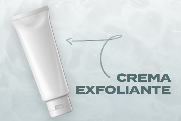 Envase gel crema exfoliante blanco