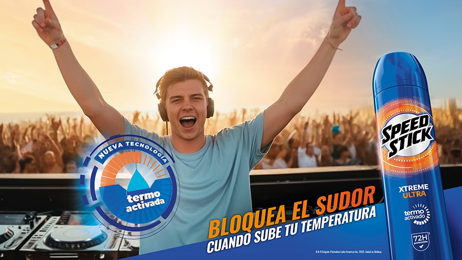 Viñeta de fondo azul con producto Speed Stick xtreme ultra Viñeta de fondo azul con producto Speed Stick xtreme ultra
