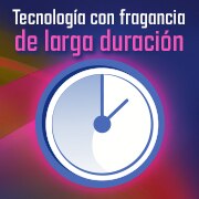 Tecnología con fragancia de larga duración Tecnología con fragancia de larga duración
